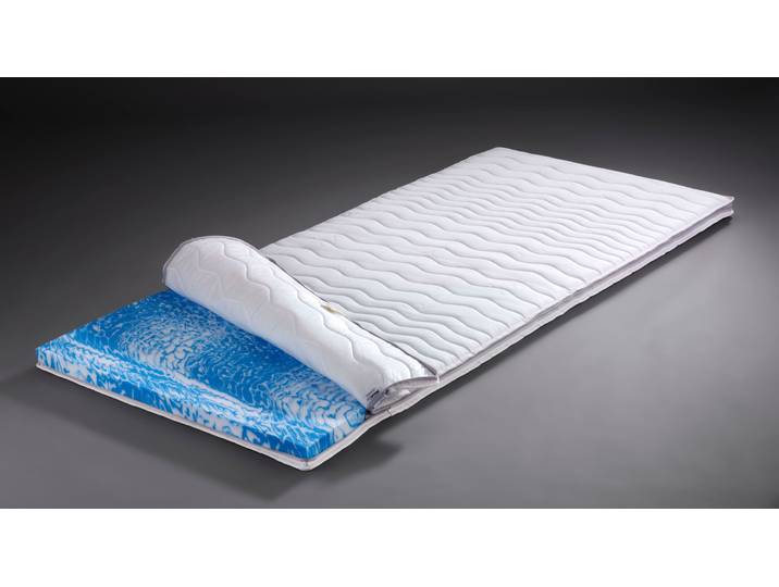 Topper HEMAFA Gel Style Topper , beige (champagner), B:180cm H:6cm L:200cm, Komfortschaum, Polyetherschaum, Topper, Topper, Druckentlastend ohne Körperwärmebedarf