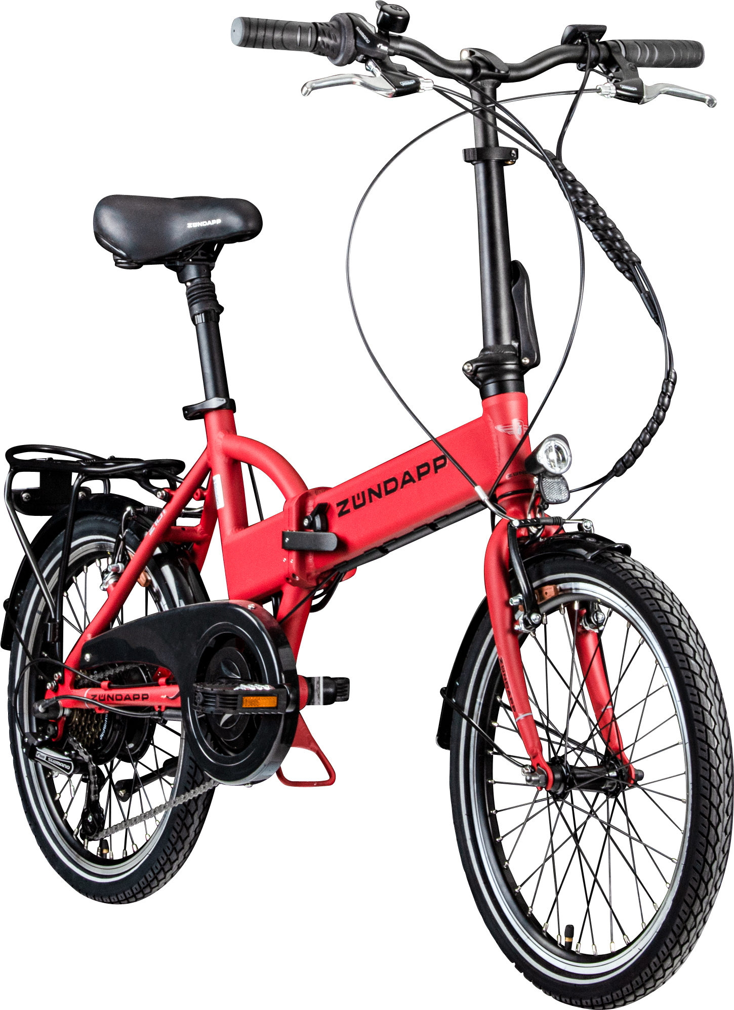 Zündapp Z101 20 Zoll Elektro Klapprad 150 - 180 cm E Klappfahrrad E Bike Pedelec gambia rot
