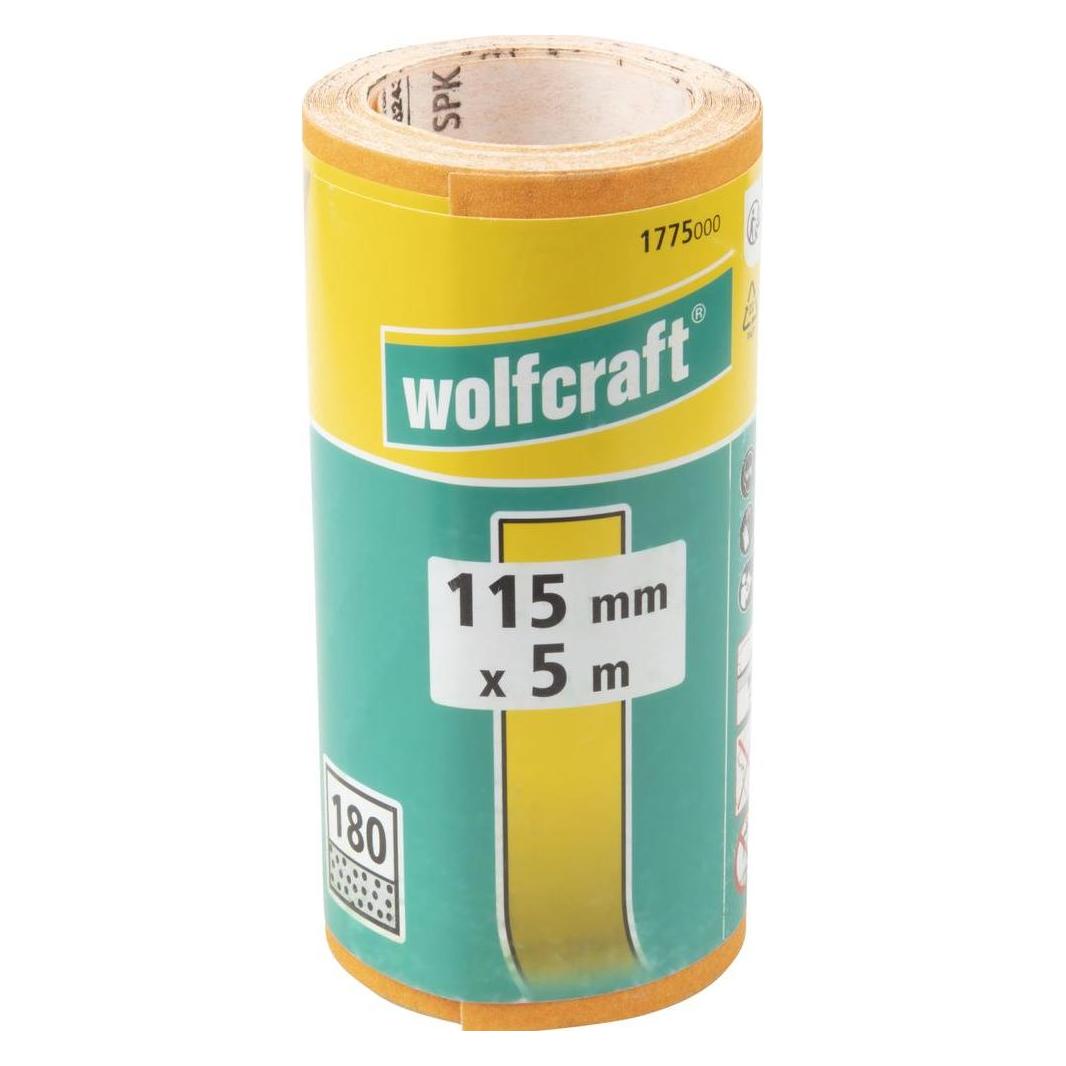 wolfcraft 1 Schleifpapierrolle Kor. K180, 5mx115mm (1775000)