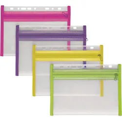 VELOFLEX Reißverschlussbeutel A5 transparent