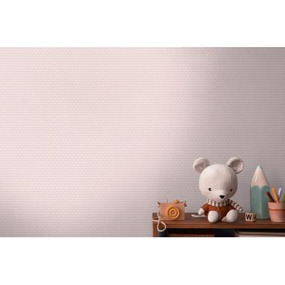 Vliestapete LIVING WALLS "Kids Studio Rauten – Glitzer Vliestapete", rosa, B:0,53m H:0m L:10,05m, Vinyl, Vlies, Tapeten, Feines geometrisches Rautenmuster mit dezentem Glitzereffekt