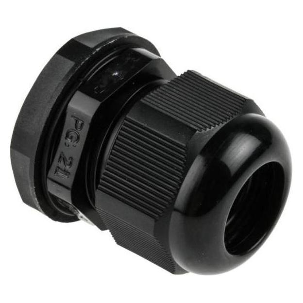 RS PRO round top cable gland PG21 Black IP68 (8229684)
