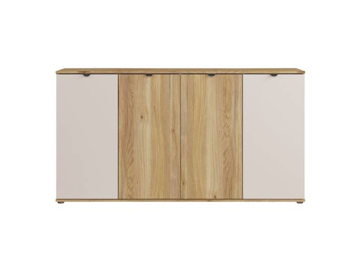 Buffet 4P UNIK Imitation chêne / grège