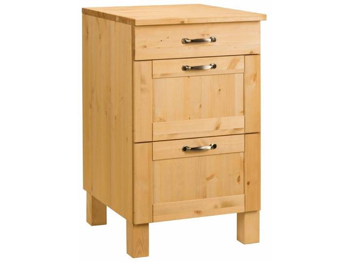 Alby-armoire 60 Cm 3 Tiroirs Teintée/cirée
