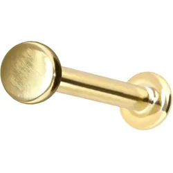 14 Karat Gold Labret mit Innengewinde DISC
