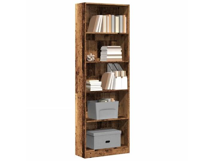 Bibliothèque vieux bois 60x24x176 cm bois d'ingénierie étagère à livres porte-livres support à livres armoire de 857828
