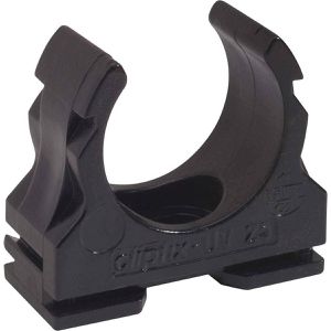 Fränkische Klemmschellen Clipfix-UV-20, aus Kunststoff, M20 für Ø 20 mm Leerrohre, schwarz