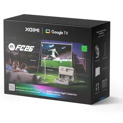 XGIMI MoGo 4 LED Match Night Bundle inkl. Beamer, Google TV, Leinwand, Koffer, Stand, Filter, FC26 Code