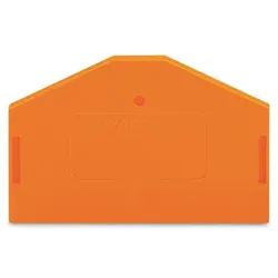 Wago 280-313 Abschluss- und Zwischenplatte,2,5 mm dick,orange 280313  - 25 Stück
