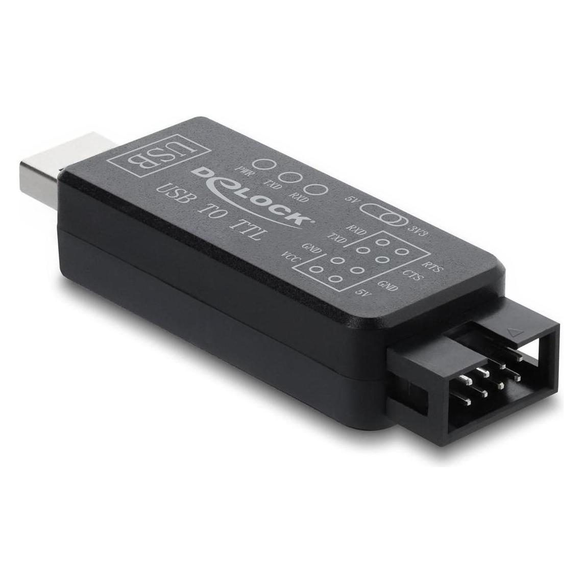 Delock UART Konverter USB 2.0 zu TTL 3,3 V / TTL 5 V Pfosten (0.30 m) (86093)