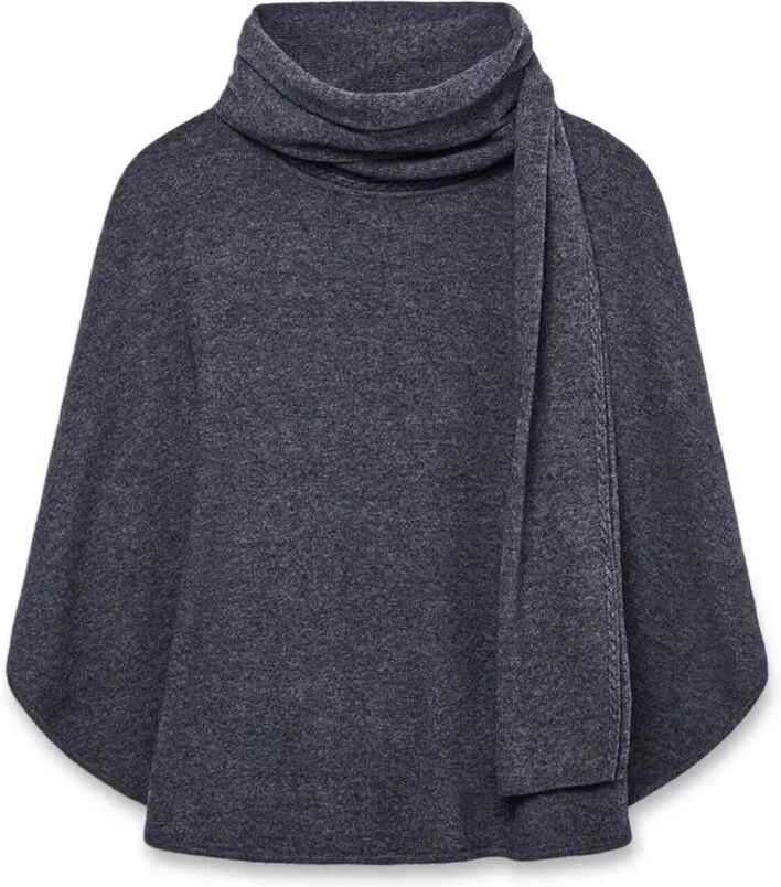 Caroll - Poncho, für Damen, Schwarz Bedruckt, Größe Onesize