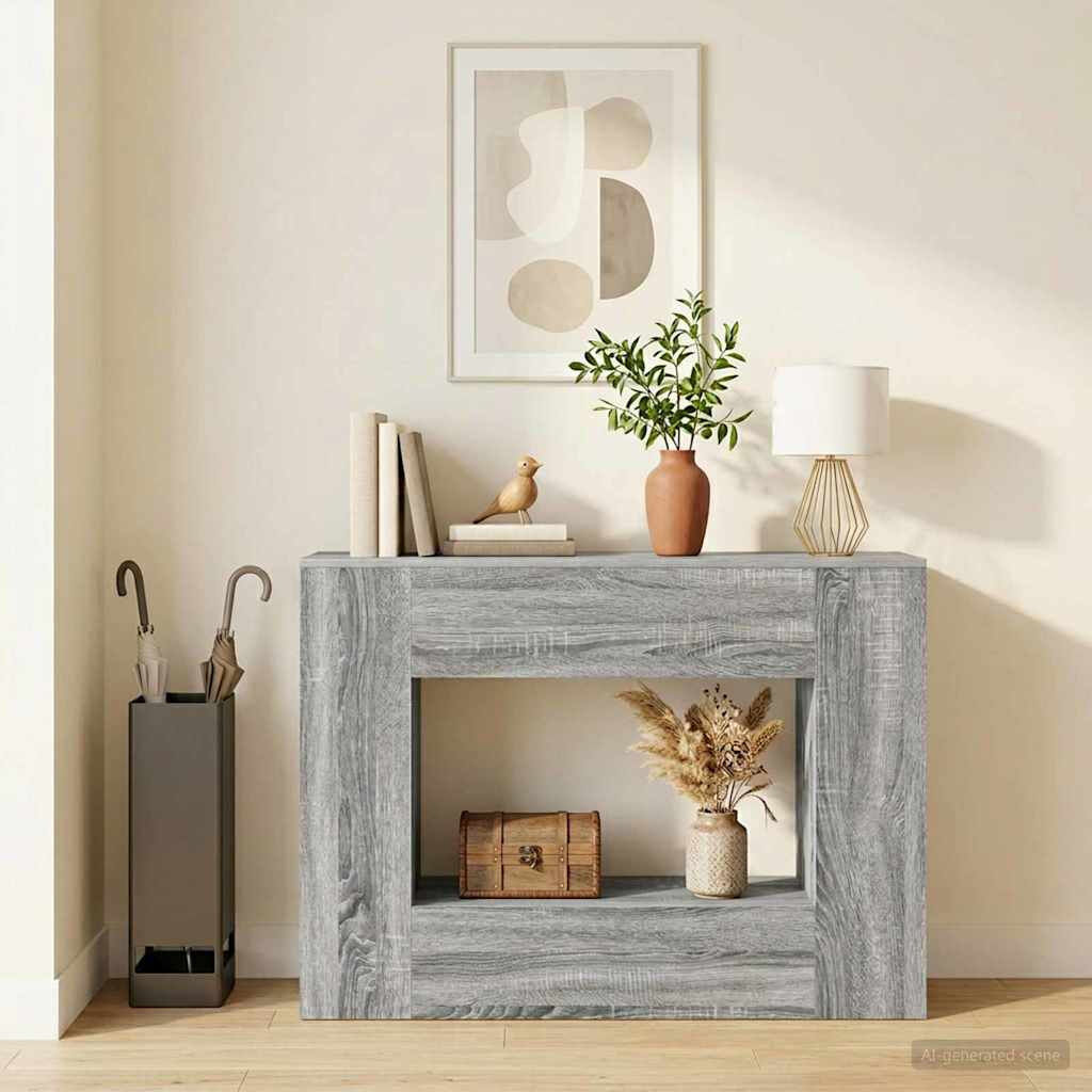 Rio Console Table Grey Sonoma/Grey Sonoma/Grey Sonoma 74cm H x 101cm W x 29cm D