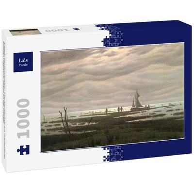 Lais Puzzle Caspar David Friedrich - Flachlandschaft am Greifswalder Bodden (Seestück, Abend an der Ostsee) 1000 Teile