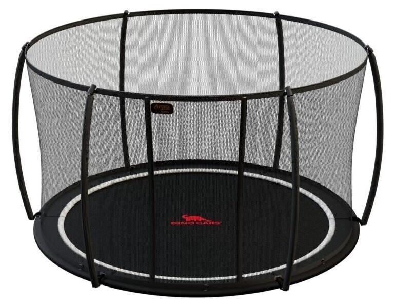 Dino Cars Trampolin Flat Level Bodentrampolin 360 cm schwarz