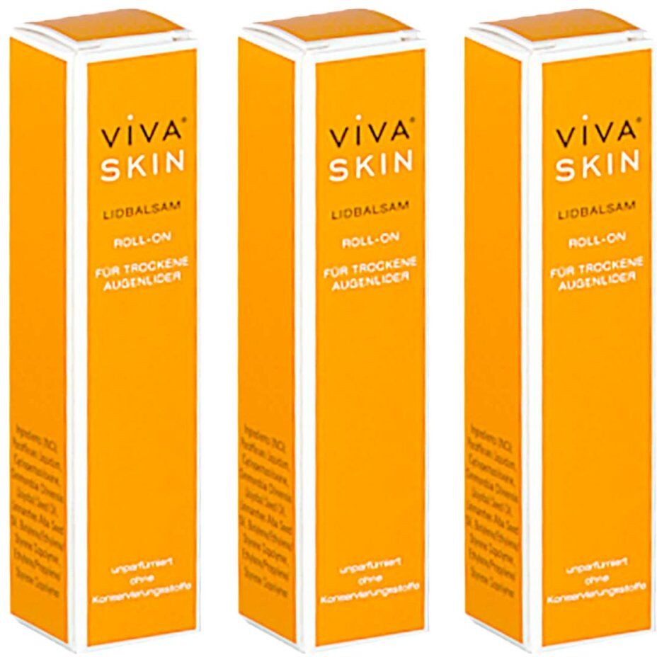 VIVA SKIN Lidbalsam Roll On 3x15ml