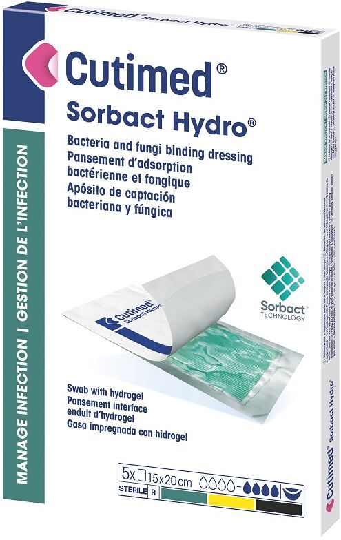 Cutimed Sorbact Hydro 7,5X7,5 10Pz