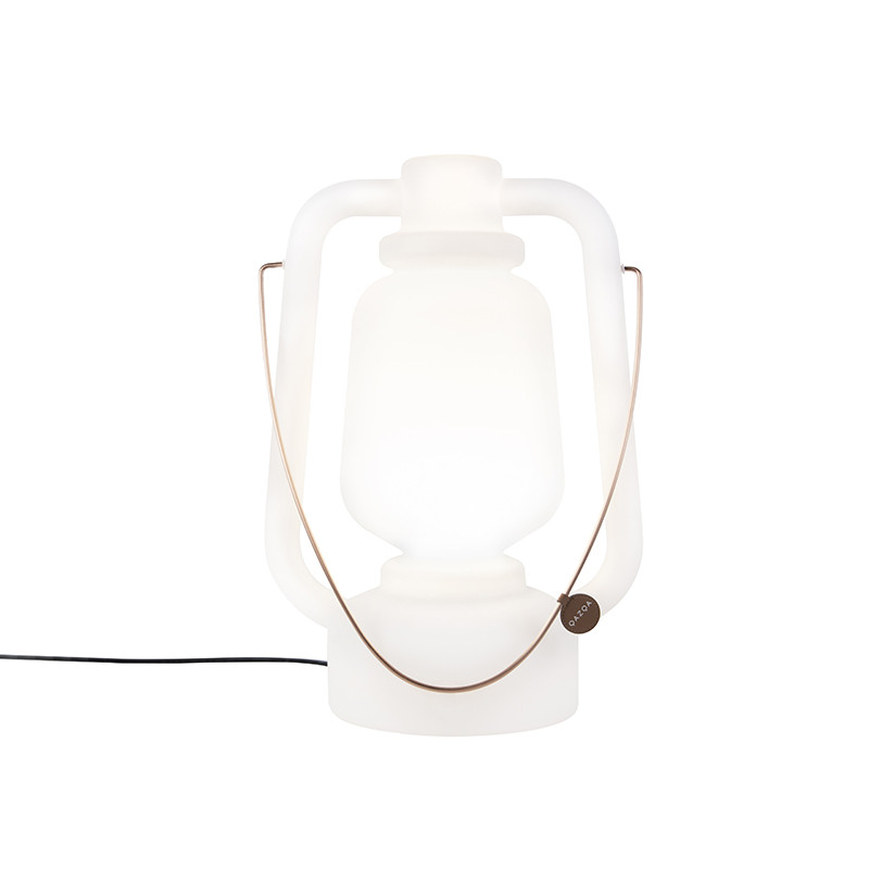 Qazqa Storm Large Vloerlamp Wit - IP44 - Hoogte: 51 cm