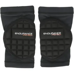 2er Pack ENDURANCE Protech Knieschutz Kinder 1001 - black L