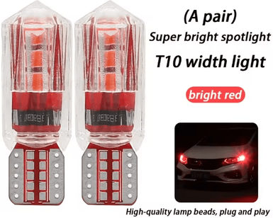 Inspire Picks Ice Blue T10 LED Bulb Super Bright Car Clearance & Parking Light Upgrade red 1 Pair