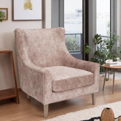 "34"" Upholstered Hi Back Accent Chair with Dacron Wrapped Cushion and 1.8 Density Foam and Sinuous Springs"