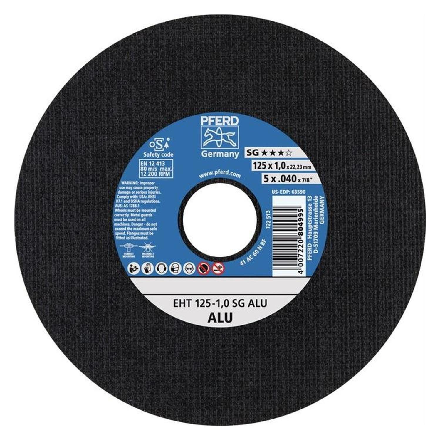 Pferd Trennscheibe SG ALU D180x2,9mm gerade Aluminium Bohrung 22,23 mm (61326323)