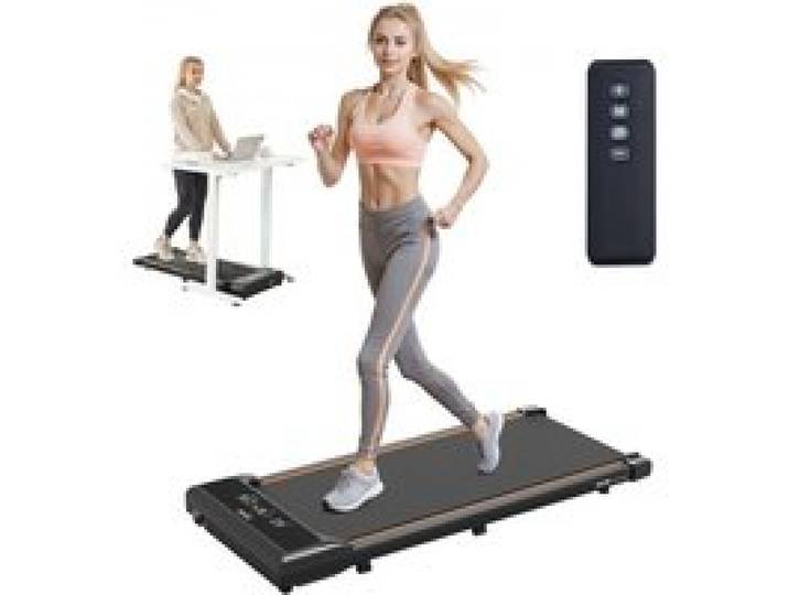VEVOR Walking Pad Laufband unter den Schreibtisch, Laufband zum Arbeiten, funktionierendes Laufband mit 120 kg Tragkraft, tragbares Pad mit 2,5 PS, Fernbedienung LED-Anzeige 1-6 km/h Schwarz