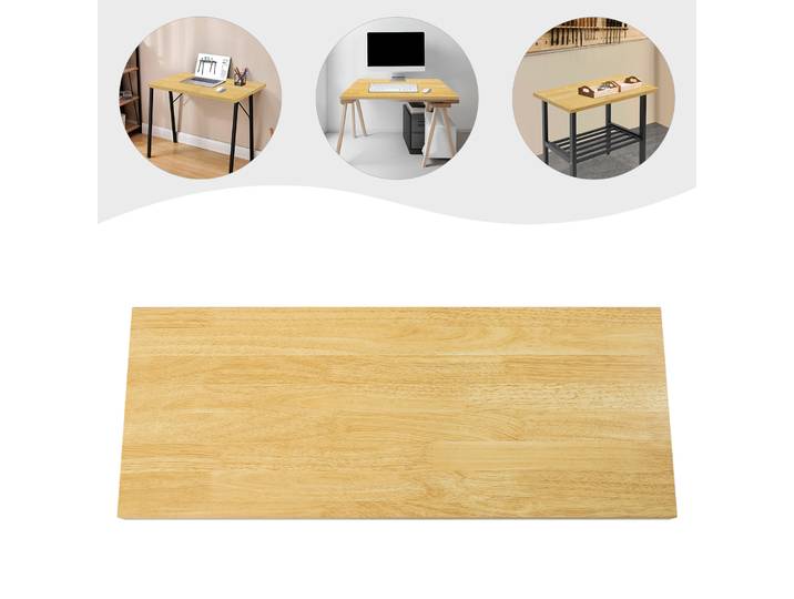 Plan de travail de table 75×30 cm, table d'une capacité de 500 kg, plan de travail rectangulaire pour entrepôt, bureau, banc à outils, poste de travail informatique