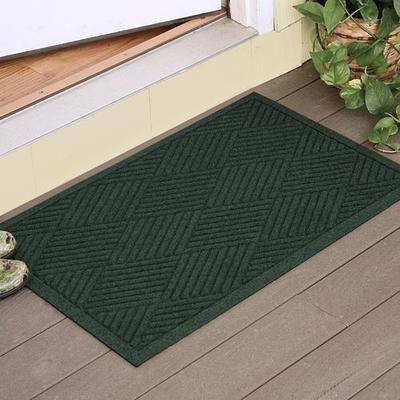 Bungalow Dba Matterly Diamonds Doormat 35 x 23, 35 x 23, Dark Green