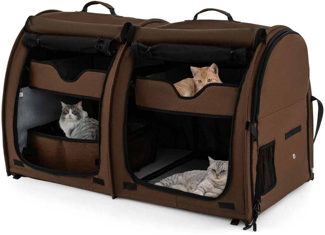 Archie & Oscar Mizer Pet Carrier Brown Small (10-20lbs)