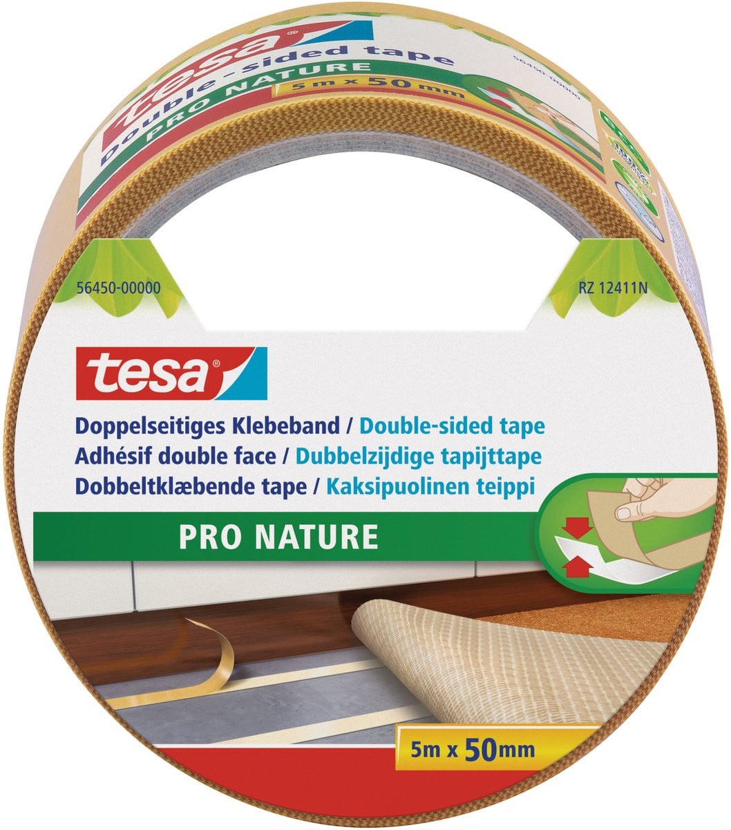 Tesa Pro Nature dubbelzijdig tapijttape, 5 meter
