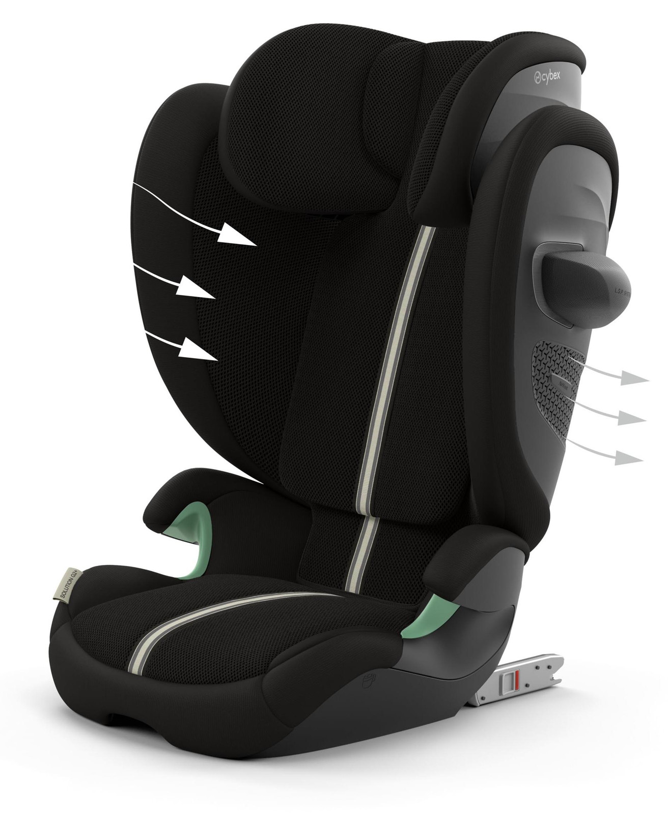 Cybex Solution G2 autostoel, 15-50 kg, Moon Black
