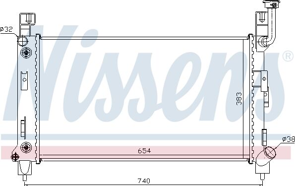 Nissens Kühler, Motorkühlung 60992 Für Plymouth