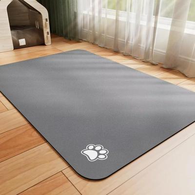 Inspired Finds Absorbent Pet Feeding Mat For Dog And Cat Food And Water Bowls Quick Dry Waterproof Placemat purple s
