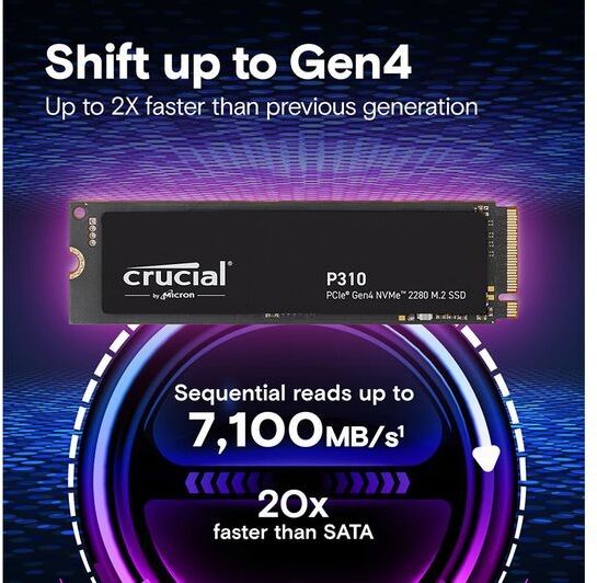 Crucial P310 M.2 Internal SSD - 500 GB