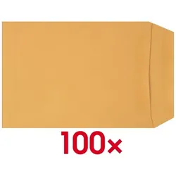 Mailmedia 100 Versandtaschen C5 ohne Fenster braun, 16.2x22.9 cm