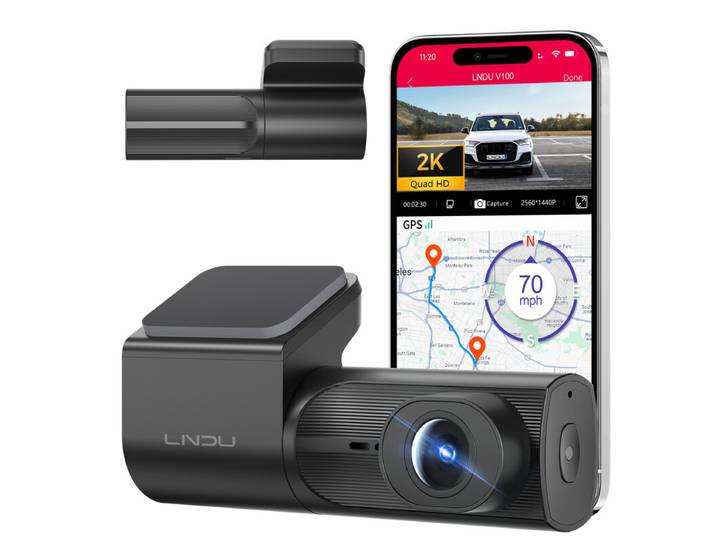 LNDU V100 1 canal Dashcam Sans écran