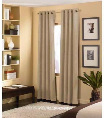 Cameron Luxe Microsuede Grommet Curtain Panel