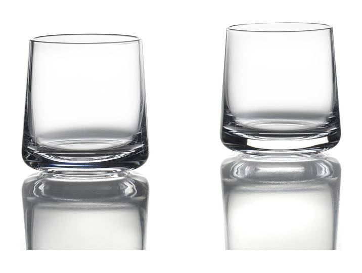 Whiskyglas ZONE DENMARK Rocks 2er Set 270ml , transparent, H:8cm Ø:7,8cm, Kristallglas, Trinkgefässe, Whiskyglas