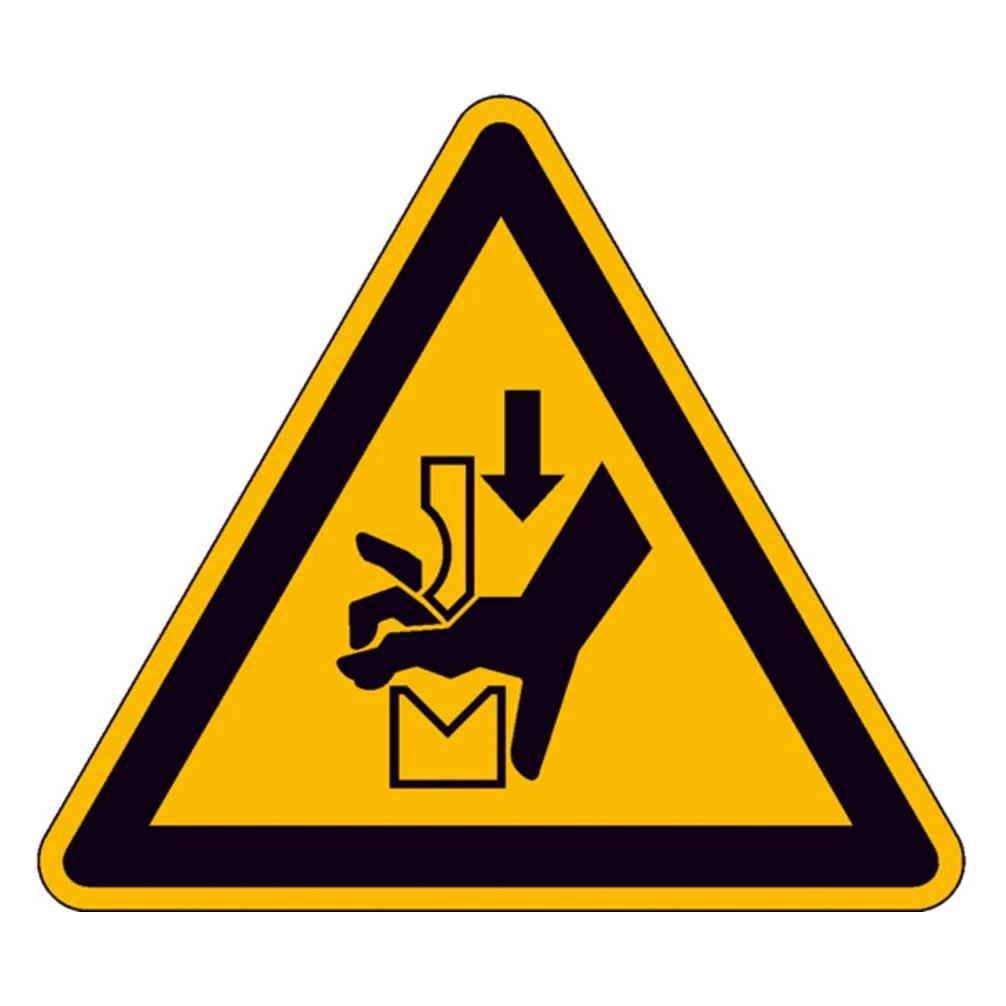 SafetyMarking Warnschild Quetschgefahr Folie selbstklebend 50 mm ISO 7010 10 St. (30.A8250)