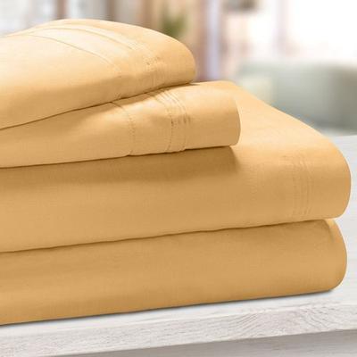 Home City, Inc. Majestic Sheet Set, King, Gold