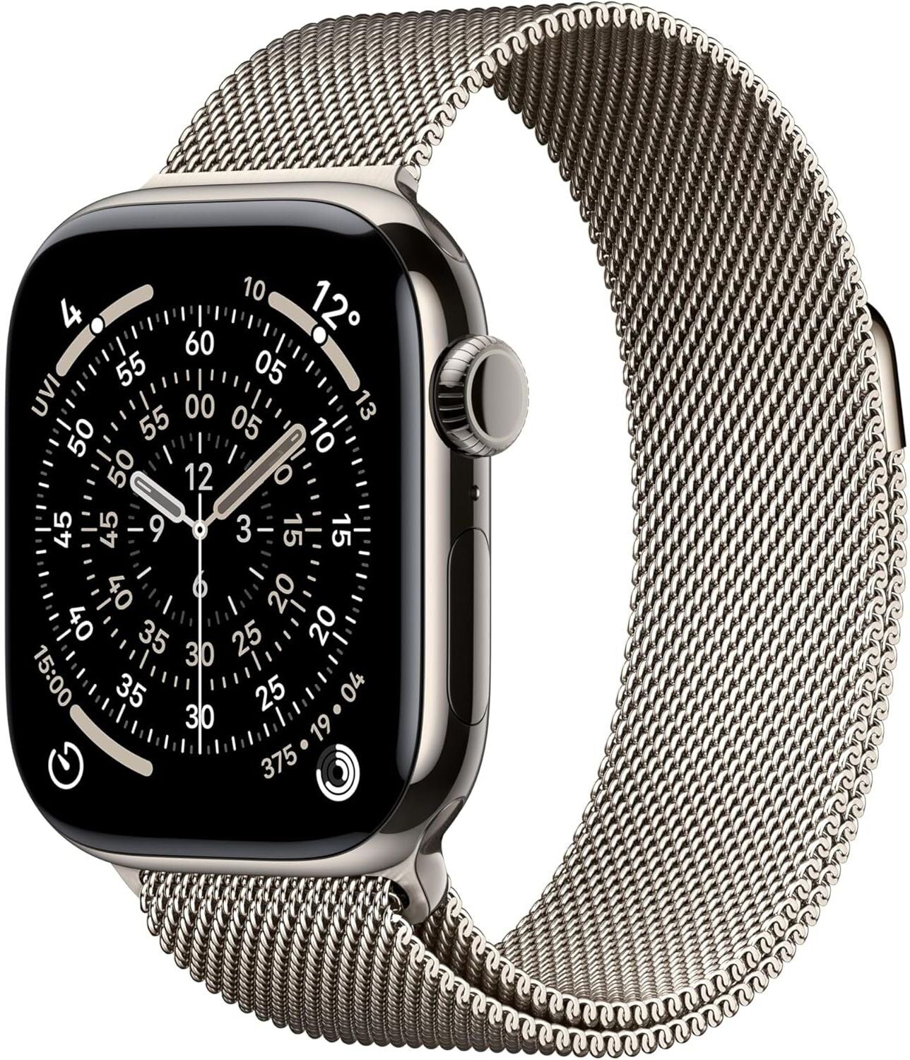 Apple Watch Series 11 GPS + Cellular 42mm  – Natural Titanium Case with Natural Milanese Loop, New
