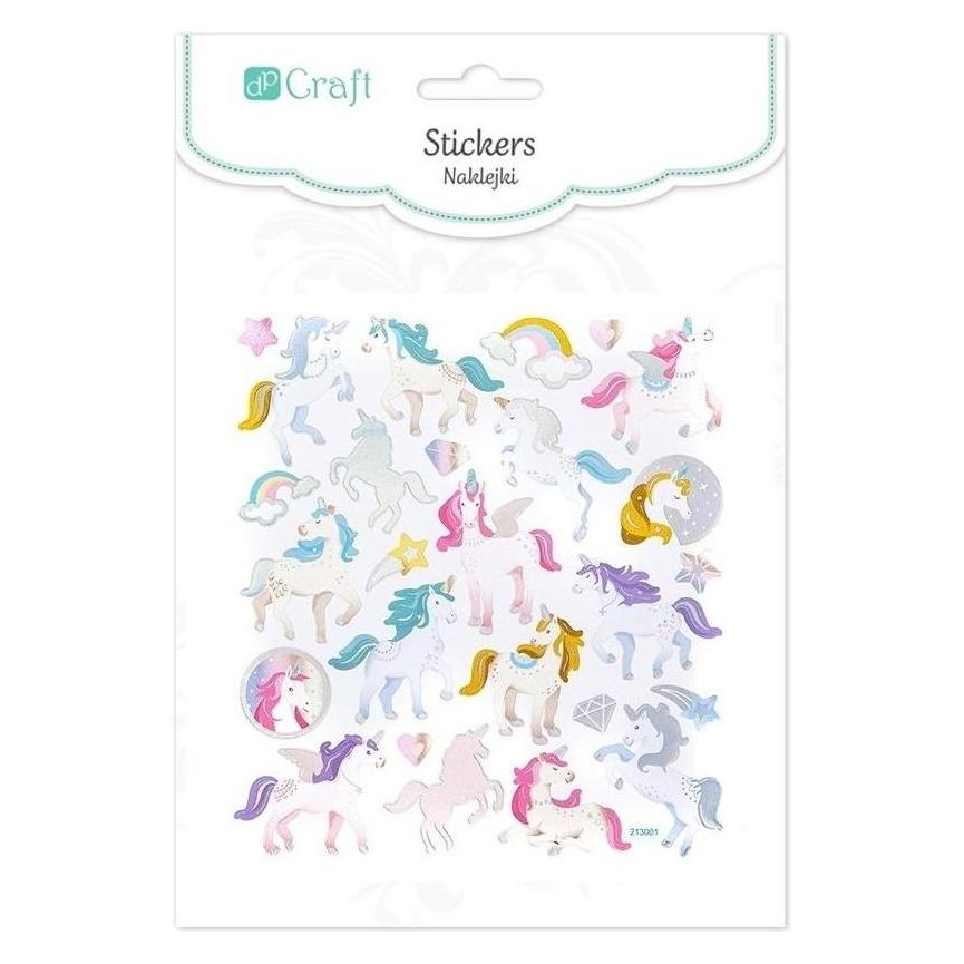 DP Craft Einhornaufkleber 26 Stk (26 Sticker) (47592331)