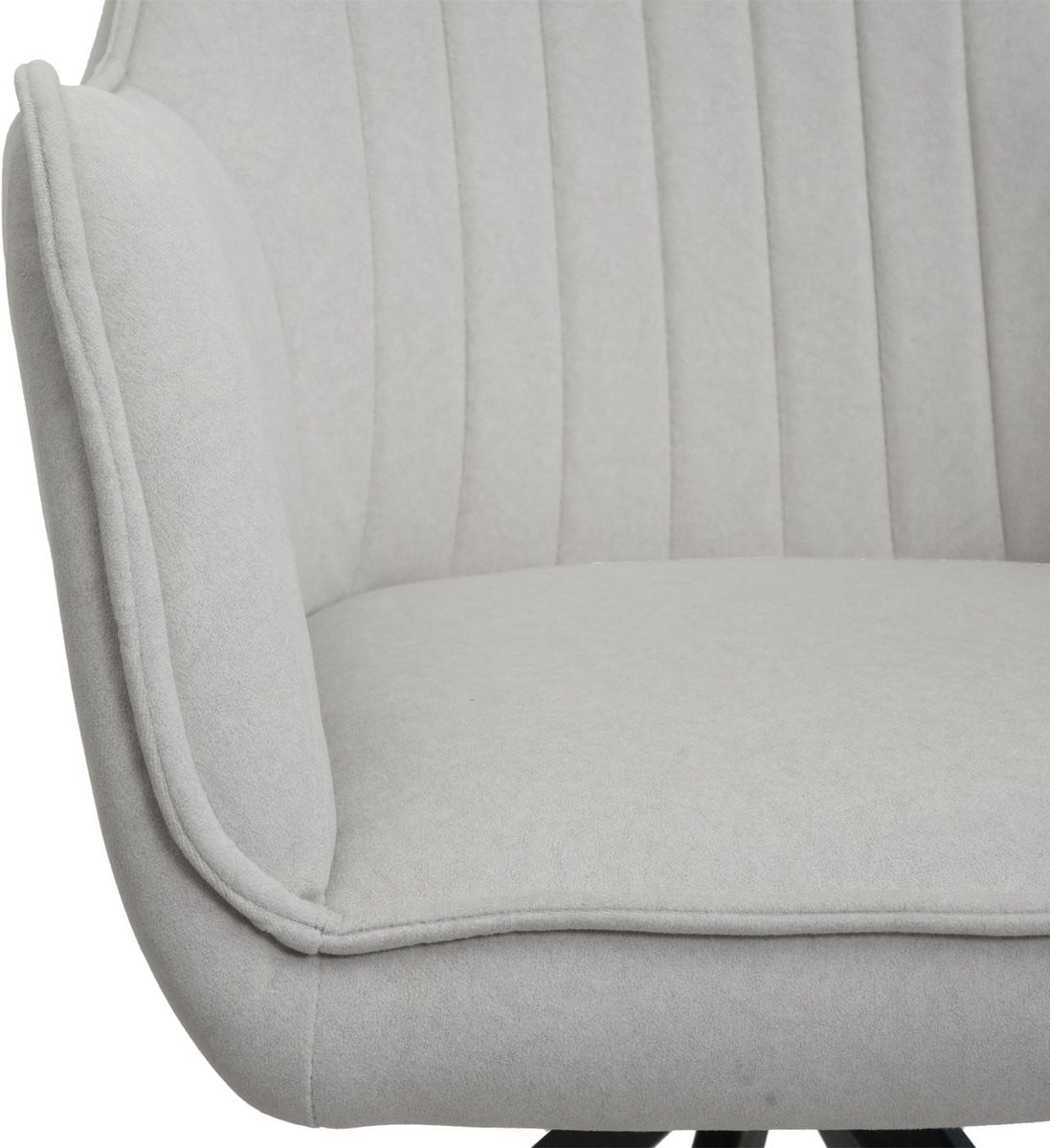 Set van 2 MCW eetkamerstoelen MCW-L79 met armleuningen, draaibaar, crème-beige textiel