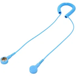 ESD Verbindungsleitung, spiralförmig, 1MΩ, 1,8m, blau