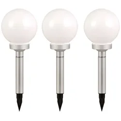 LED Außenleuchte Außenbeleuchtung Beleuchtung Gartenleuchte Solar Leuchte Kugelform 3er Set