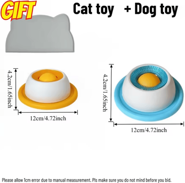 Inspire Curations CalmPaw Interactive Dog Lick Mat Slow Feeder Bowl mix 2pcs With Gift