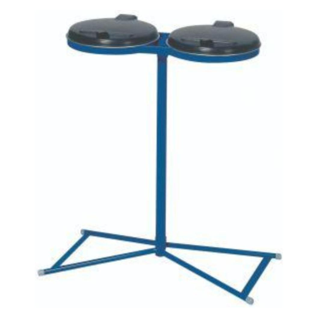 VAR Abfallsammler 2x120 l blau 4Standfüsse ME-Deckel (120 l) (230412)
