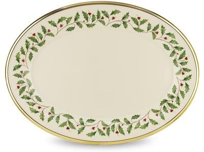 "Lenox Holiday 13"" Oval Platter"