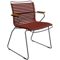 Click Gartenstuhl mit Armlehne paprika