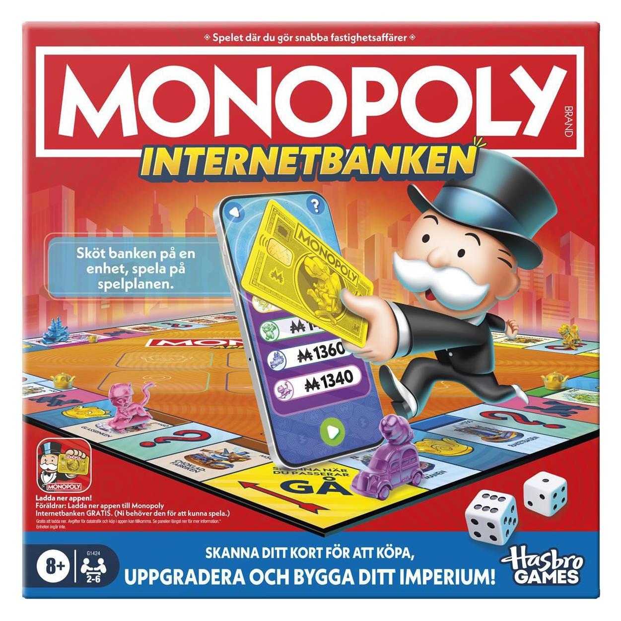 Monopoly Monopoly-App-Banking (Schwedisch, 1 - 6 Spieler) (G14241061)